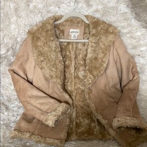 Real fur coat